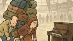 Witz: Ehepaar schleppt zum Bahnhof – Klavier?