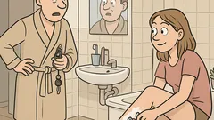 Witz: Mein Mann erwischt mich beim Beine-Rasieren