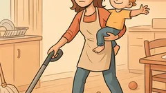 Witz: Mama, tu nicht so beschäftigt!