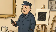 Witz: Malewitschs Schwarzes Quadrat geklaut – Krause malt’s neu