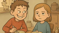 Witz: Geschwister löffeln Kohlsalat – Ziegenbock?