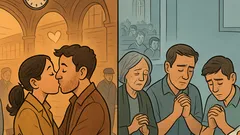 Witz: Bahnhof sieht mehr echte Küsse als Standesamt