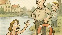 Witz: Hilfe! Rausziehen, sonst geh ich unter!