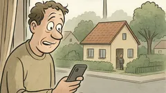 Witz: SMS: Ich wohne gegenüber – kennenlernen?